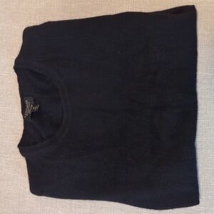 Classic Black Cashmere Sweater Size Medium
